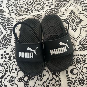 Black Puma toddler slide